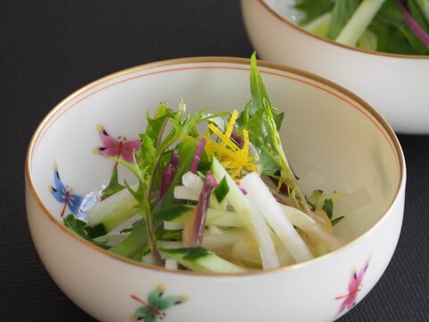 大根と水菜の和風サラダ♪